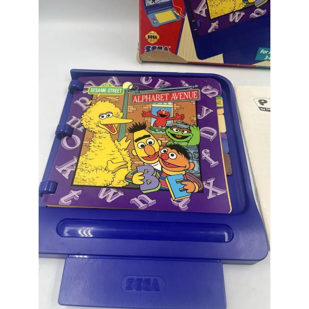 Sega Pico Storyware Sesame Street Alphabet Avenue Complete In Box